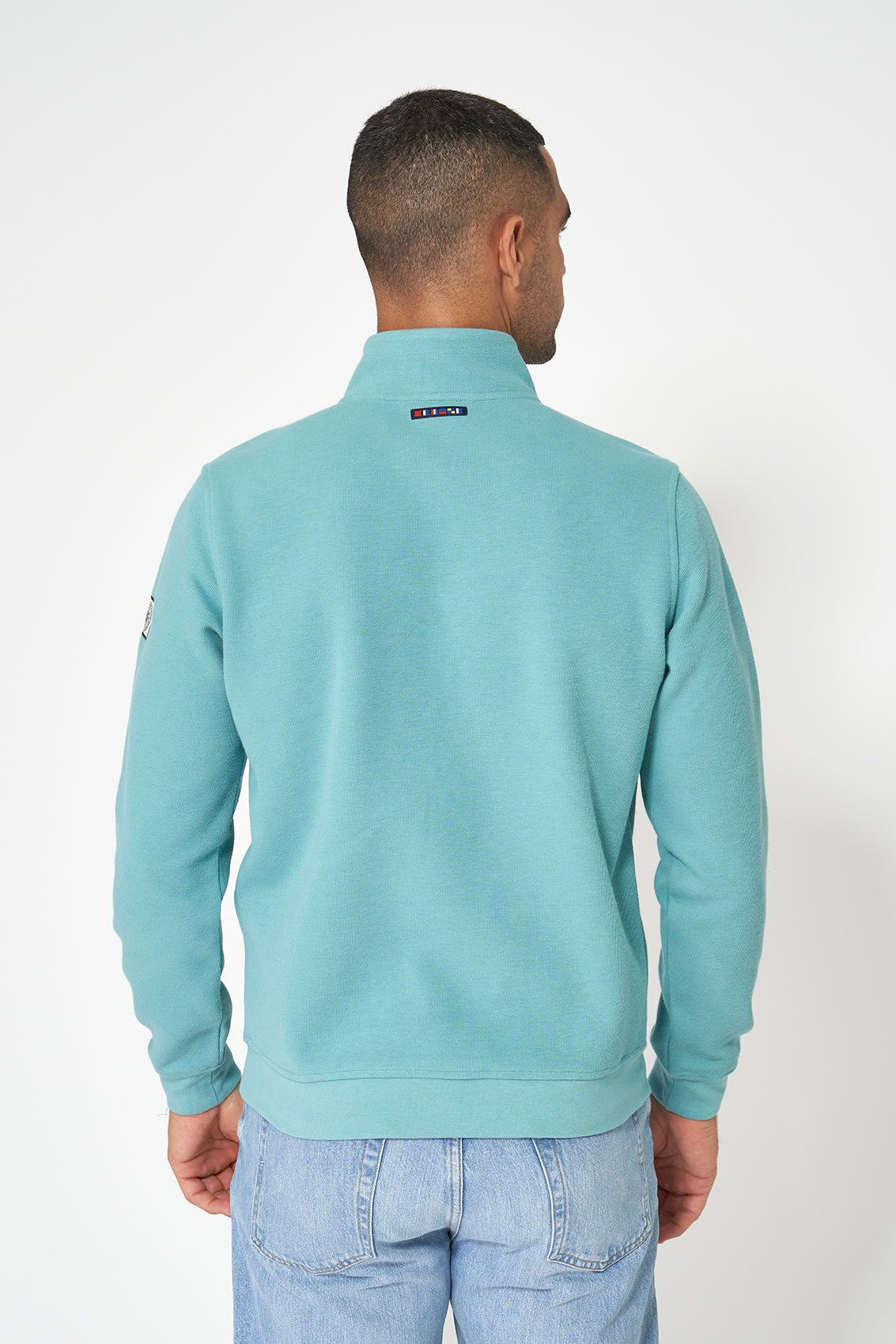 Batella M's Interlock 1/4 Zip Sweater