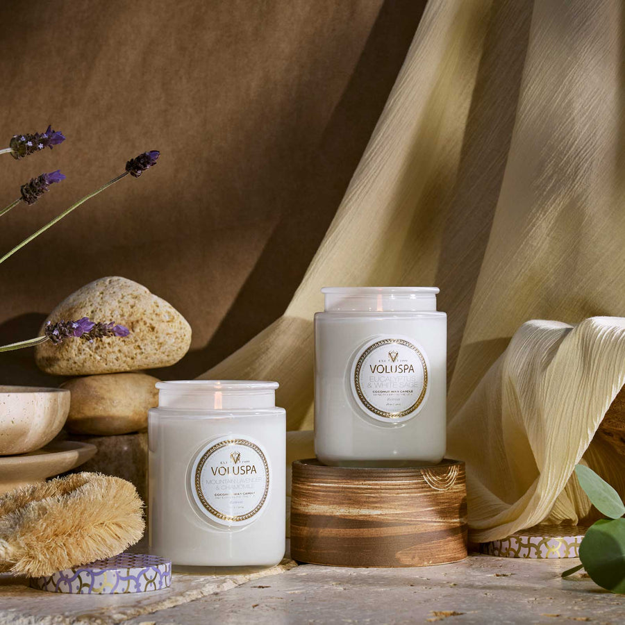 Voluspa Eucalyptus & White Sage 18oz Large Jar Candle