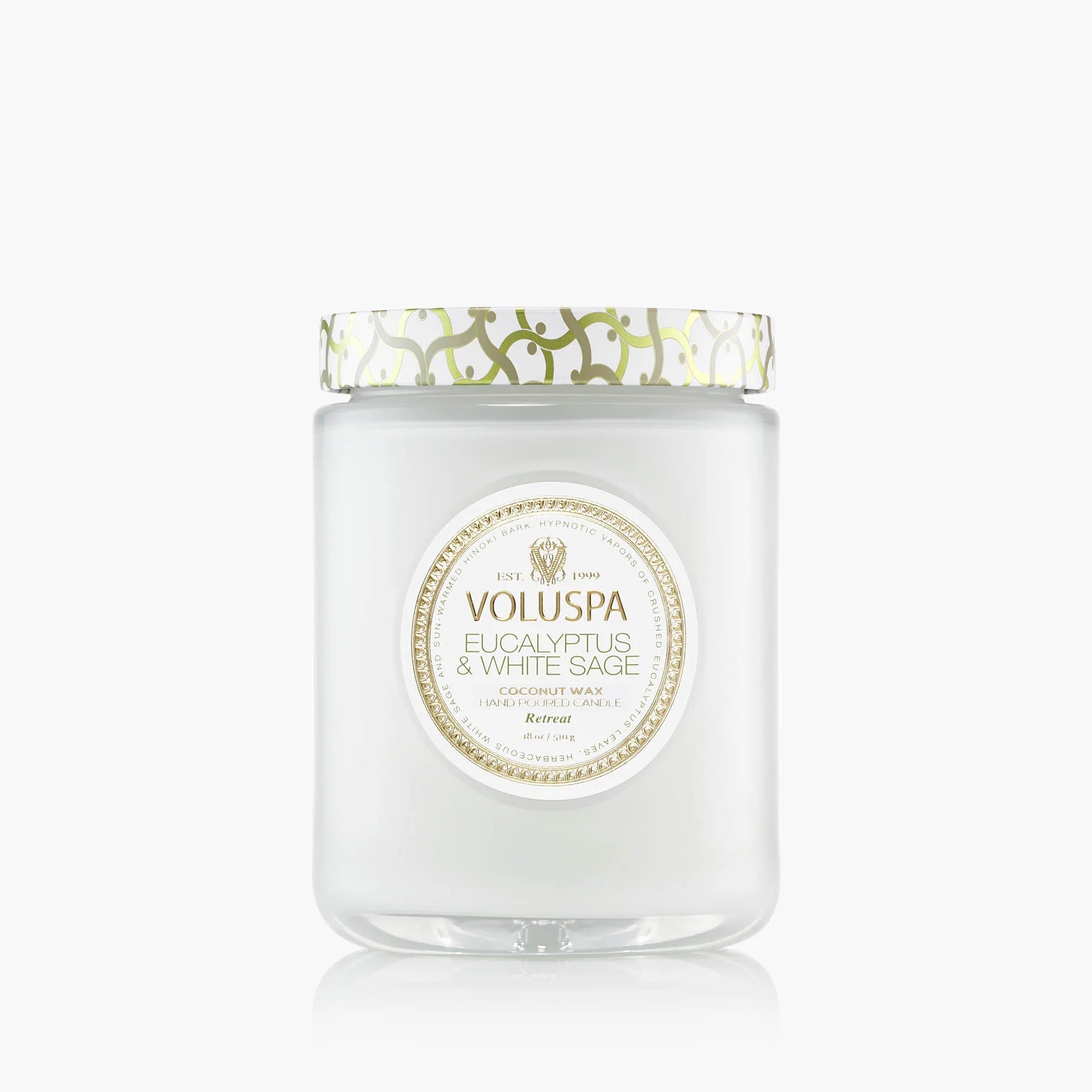 Voluspa Eucalyptus & White Sage 18oz Large Jar Candle
