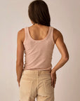 The Ever Rib Tank - Crema Stripe