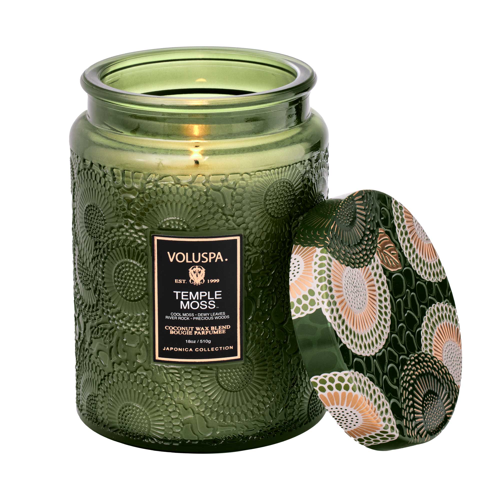 Voluspa Temple Moss 18oz Large Jar Candle