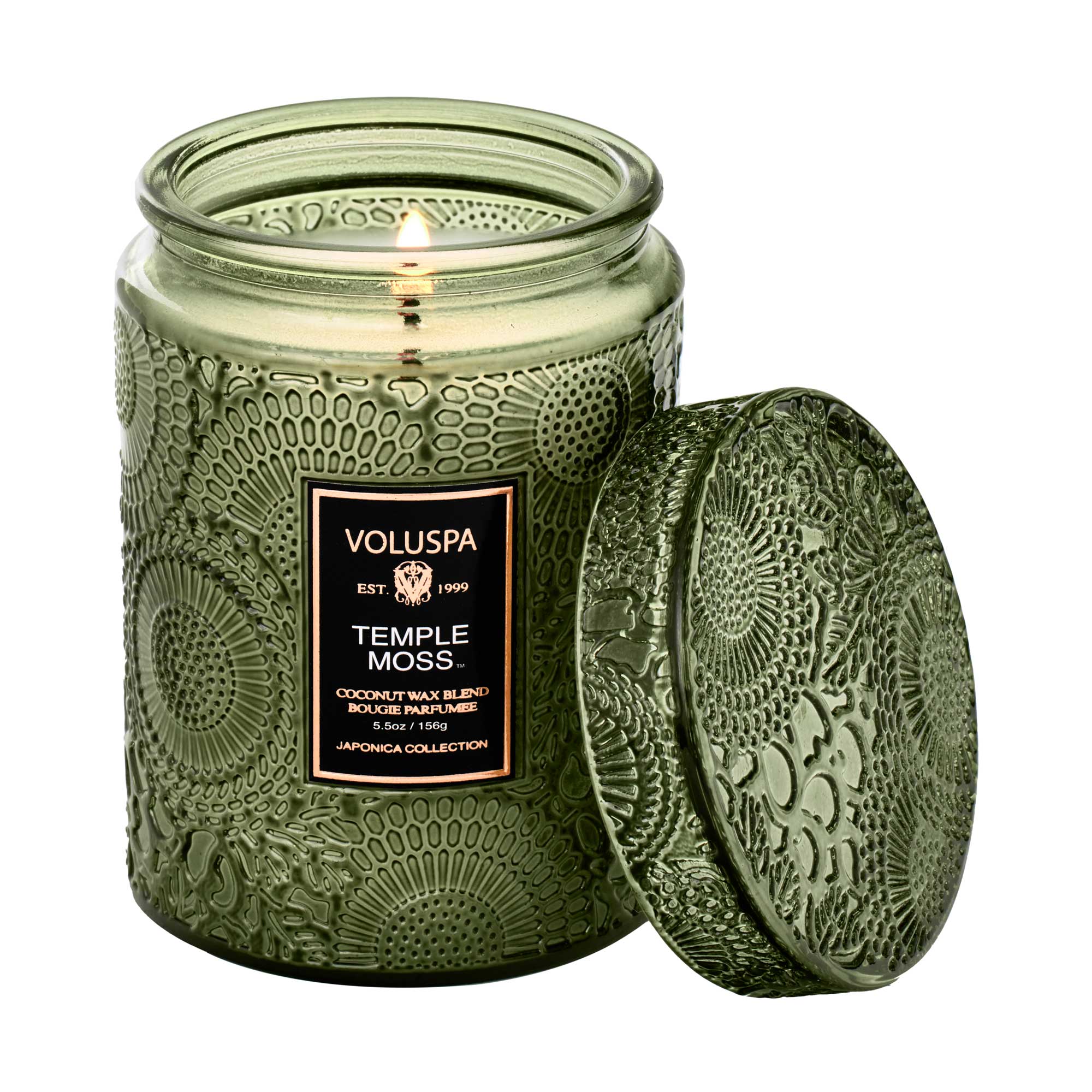 Voluspa Temple Moss 5.5oz Small Jar Candle