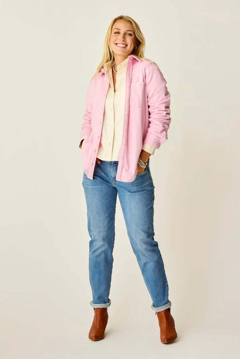 Fairbanks Supersoft Long Sleeve Shirt: Mauve Heather