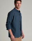 Kuhl Revolvr Long Sleeve Flannel Shirt- Mutiny Blue