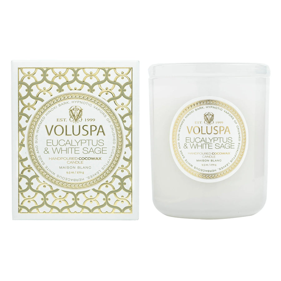 Voluspa Eucalyptus & White Sage Classic Candle