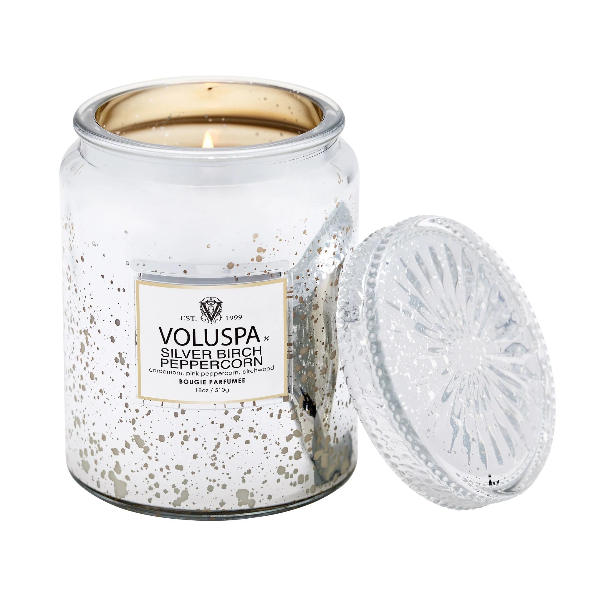 Voluspa Silver Birch Peppercorn 18oz Large Jar Candle