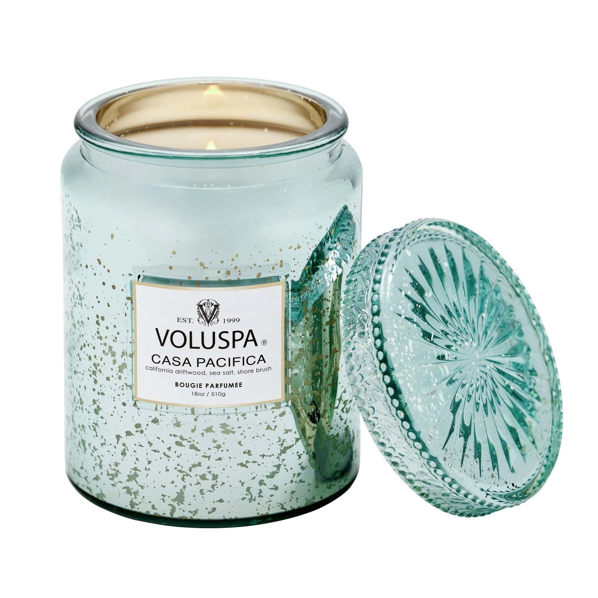 Voluspa Casa Pacifica 18oz Speckled Large Glass Jar Candle