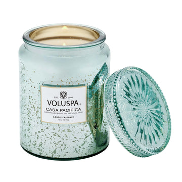 Voluspa Casa Pacifica Large Glass Jar Candle