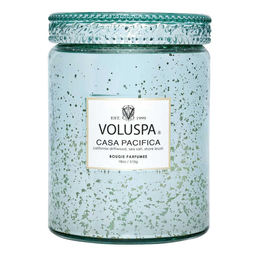 Voluspa Casa Pacifica Large Glass Jar Candle