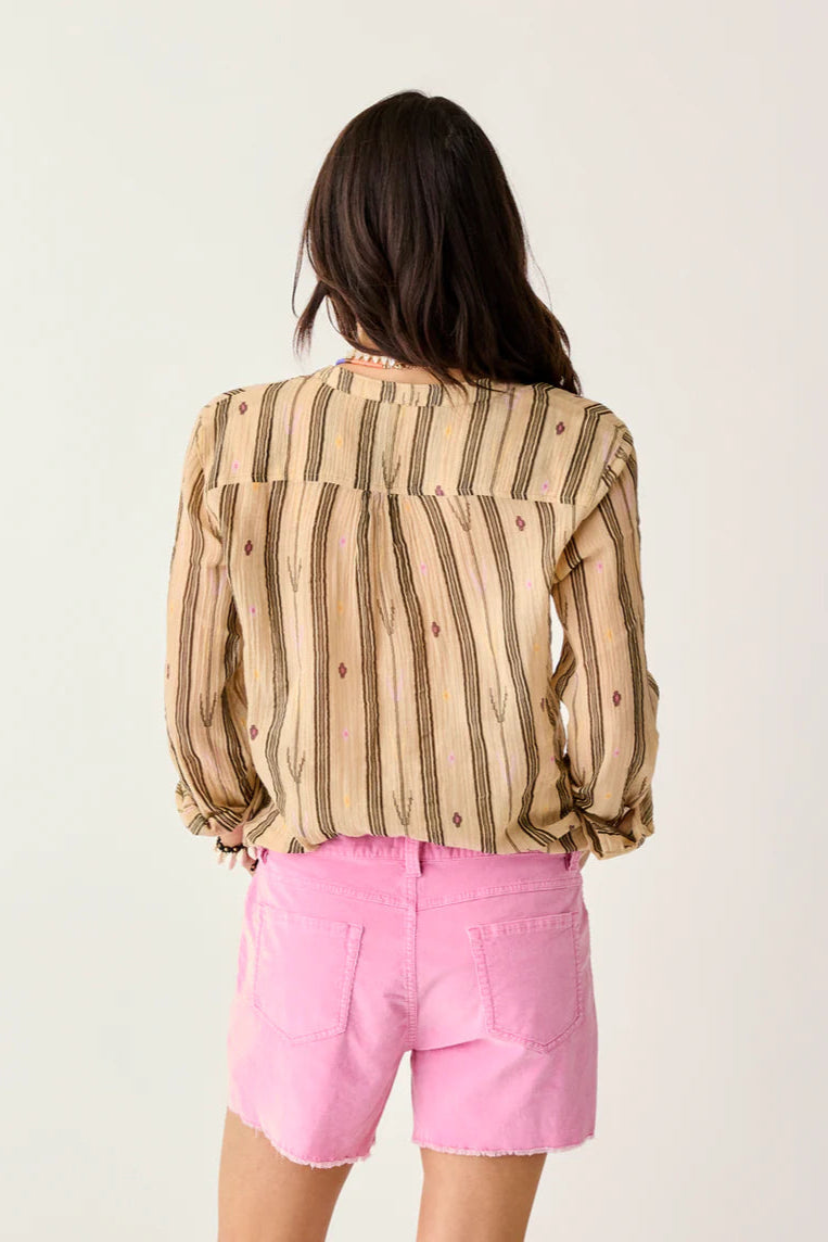 Dylan Gauze Tunic : Rum Stripe