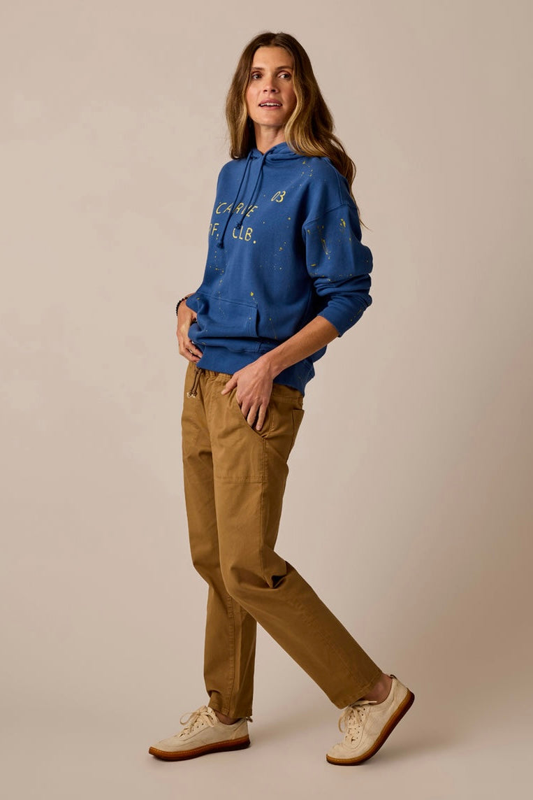 Zoe Twill Pant: Walnut