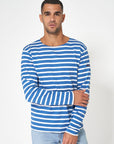 Breton M's Long Sleeve Striped Crew Neck T-Shirt