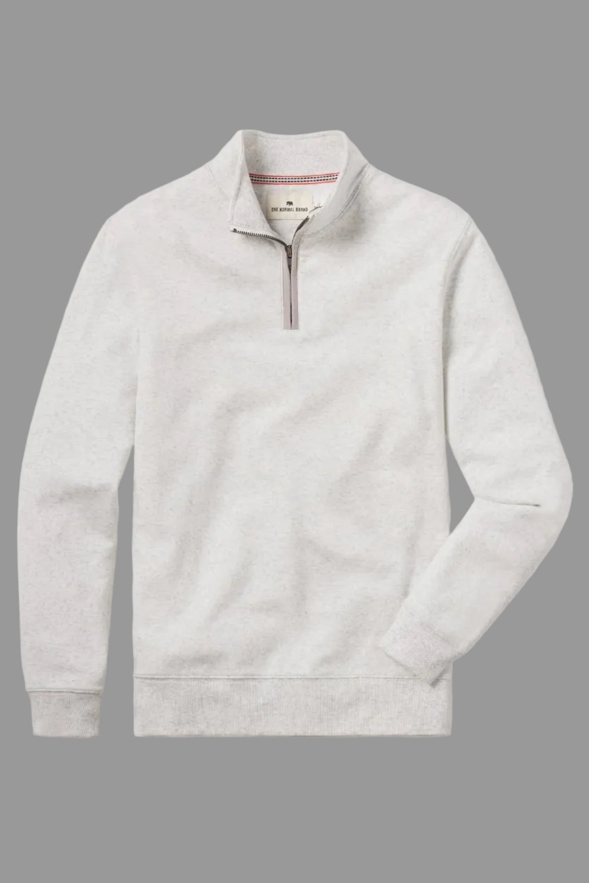 Purmeso Weekend 1/4 Zip in Stone