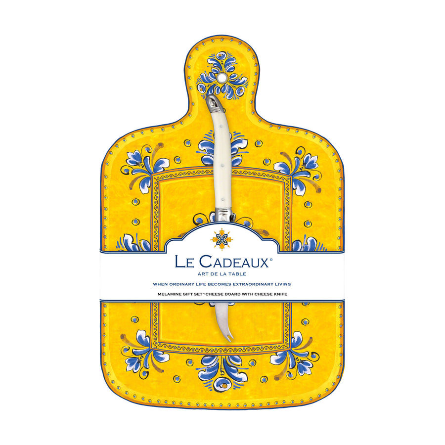 Le Cadeaux Cheese Board with Cheese Knife Gift Set