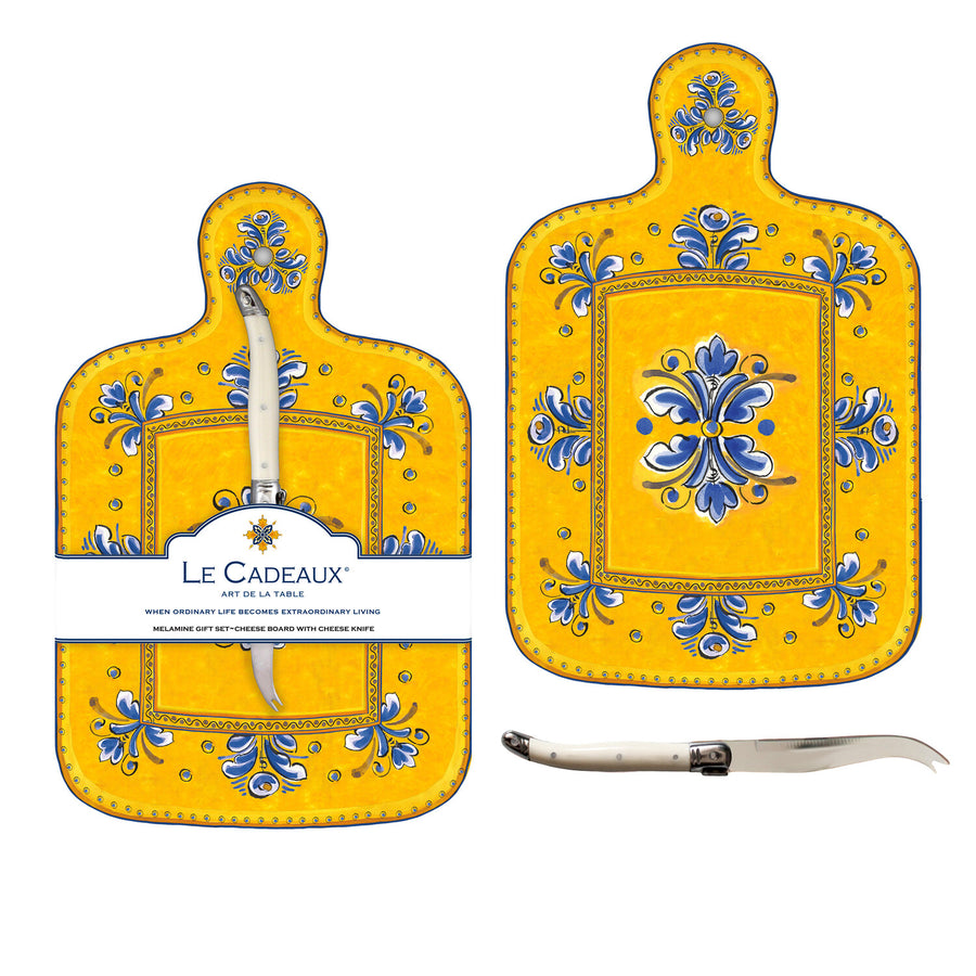 Le Cadeaux Cheese Board with Cheese Knife Gift Set