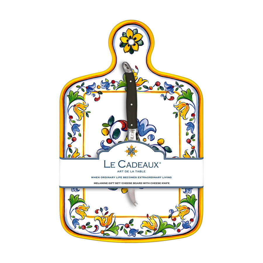 Le Cadeaux Cheese Board with Cheese Knife Gift Set
