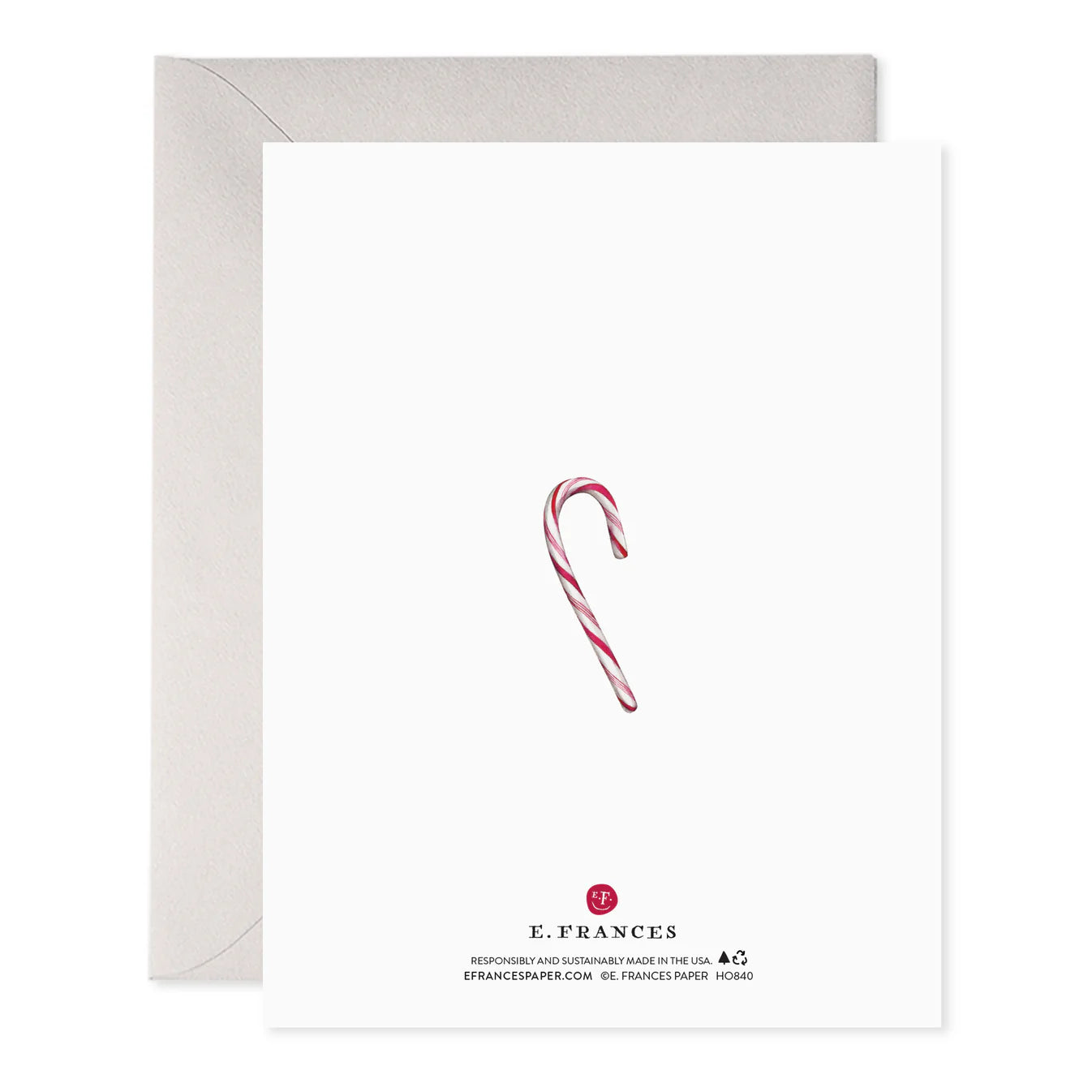 E. Frances Vintage Santa Holiday Greeting Card