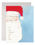 E. Frances Vintage Santa Holiday Greeting Card