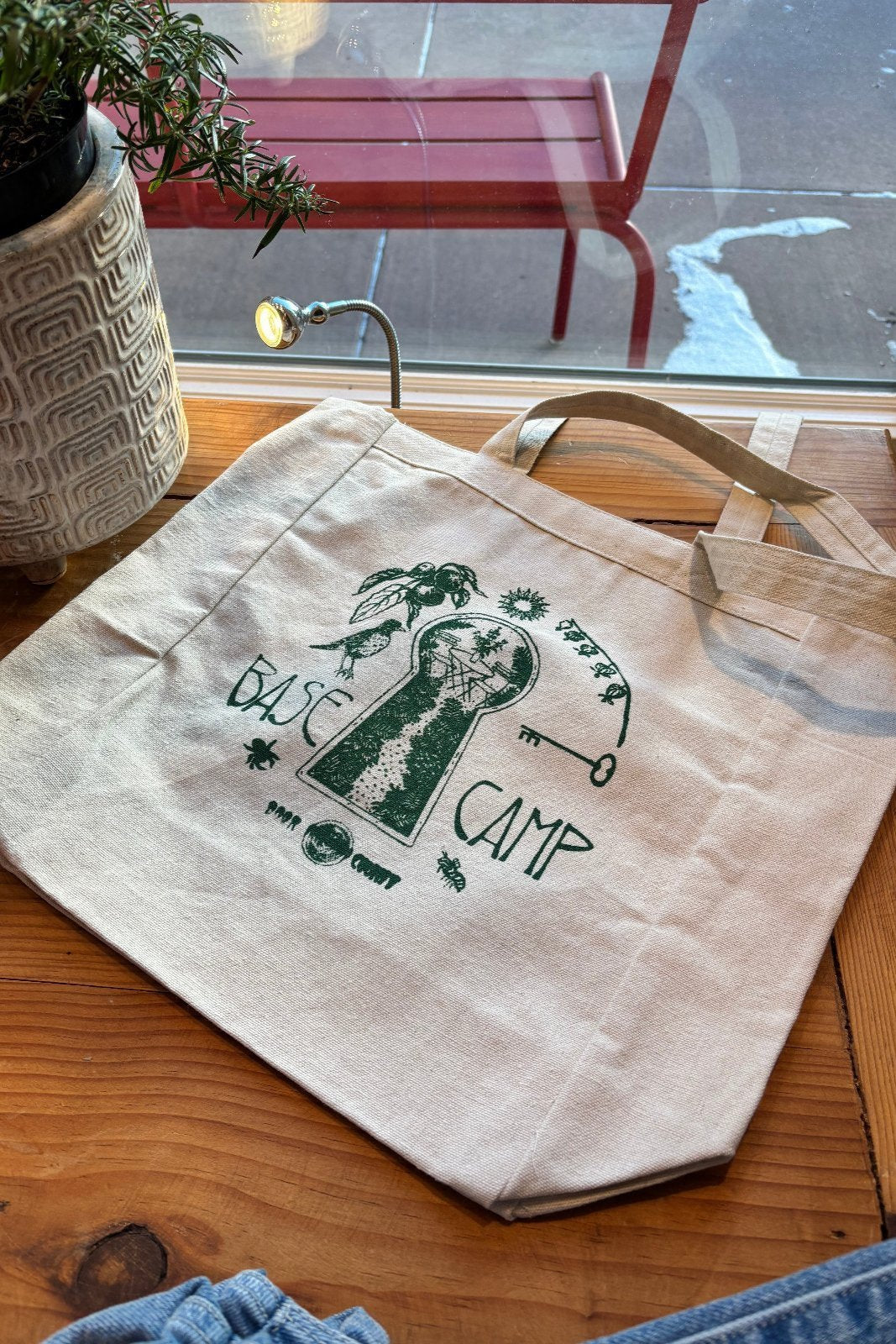 Lucy Lightbox + Base Camp Cotton Tote