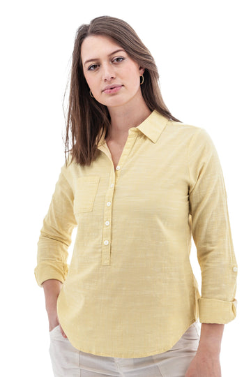Devon Organic Cotton Popover Top