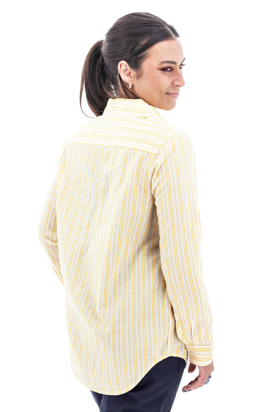 Colmar Long Sleeve Stripe Boyfriend Shirt