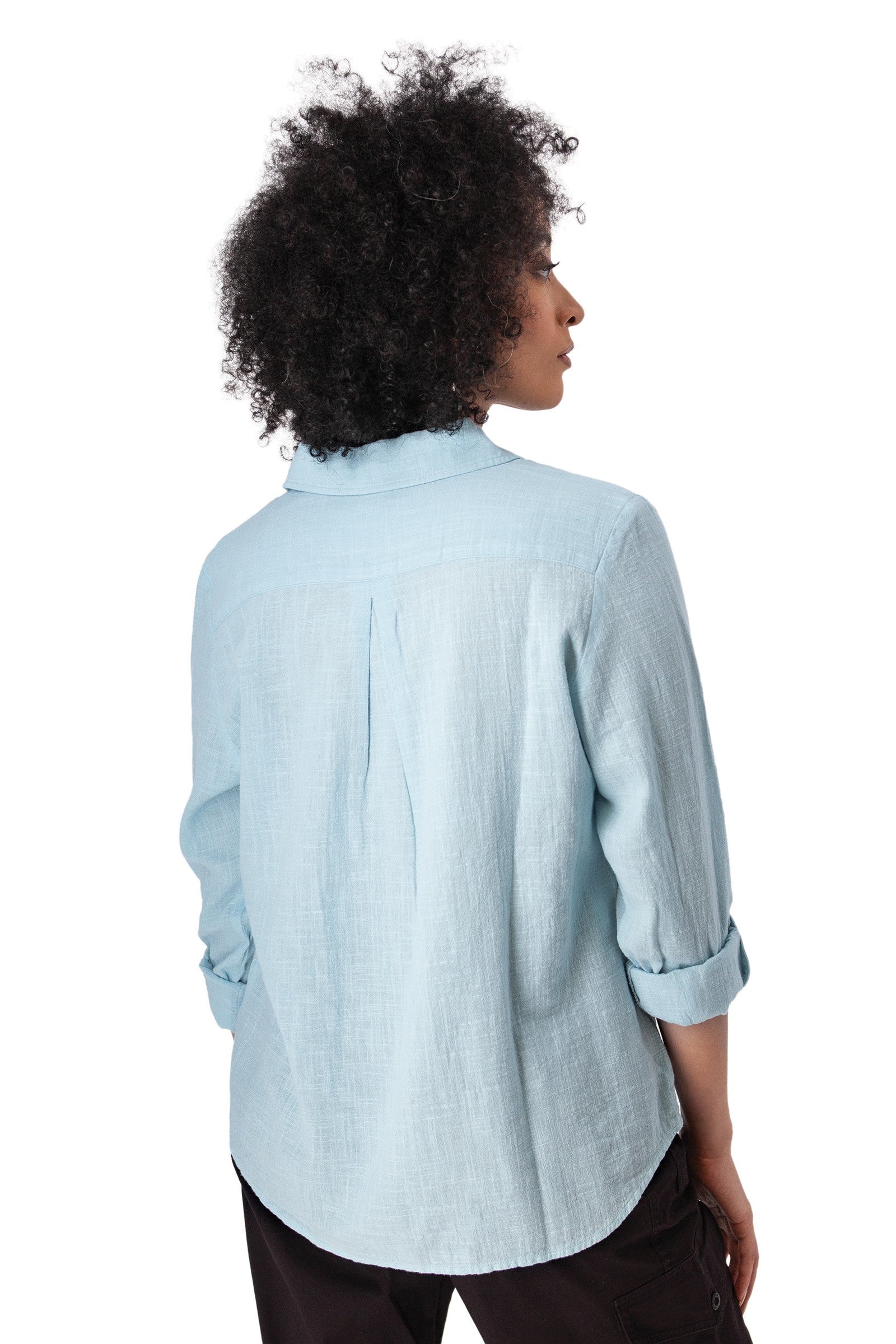 Crystal Blue Lake Popover Top