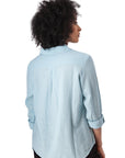 Crystal Blue Lake Popover Top