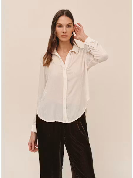Bella Dahl Long Sleeve Clean White Shirt