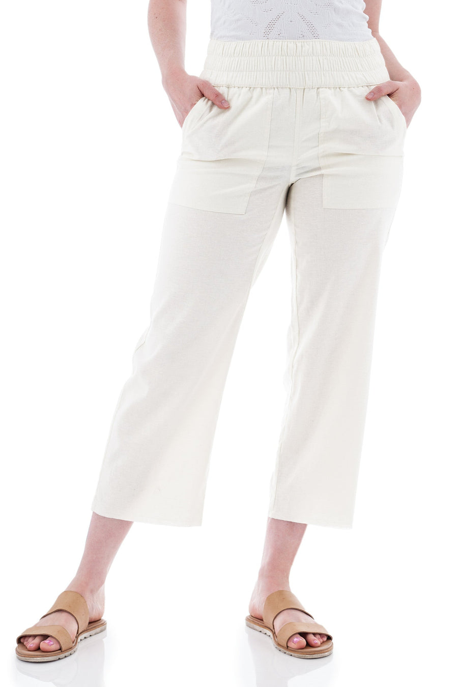 Egret Temple Pull-On Crop Pant