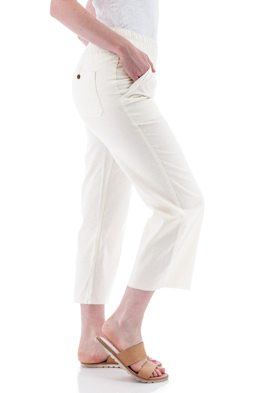 Egret Temple Pull-On Crop Pant