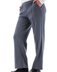 Weekend Dog-Walker Fleece Wide Leg Pant: Ombre Blue