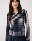Dynamic Long Sleeve Striped Tee