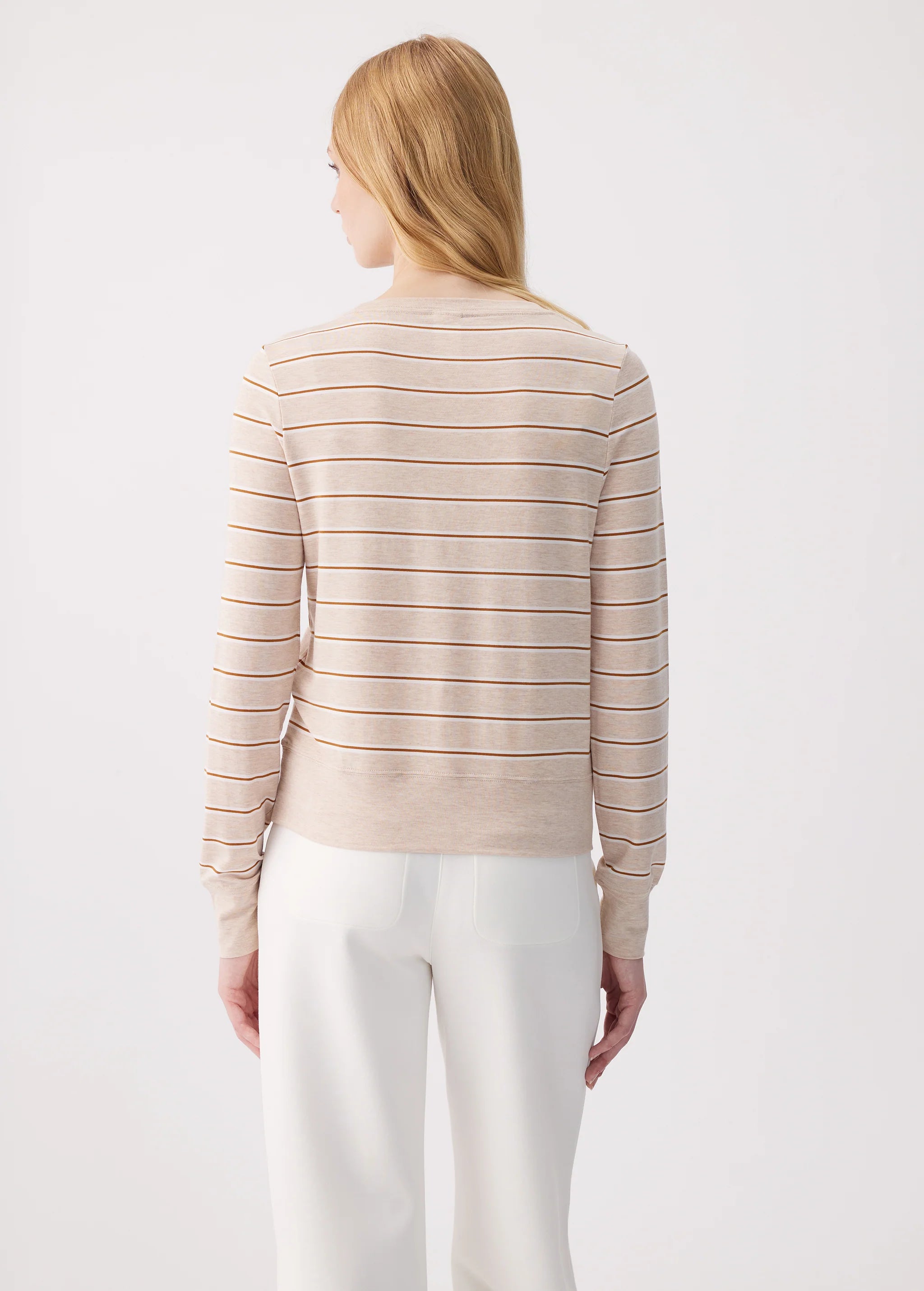 Dynamic Long Sleeve Striped Tee