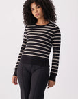 Dynamic Long Sleeve Striped Tee