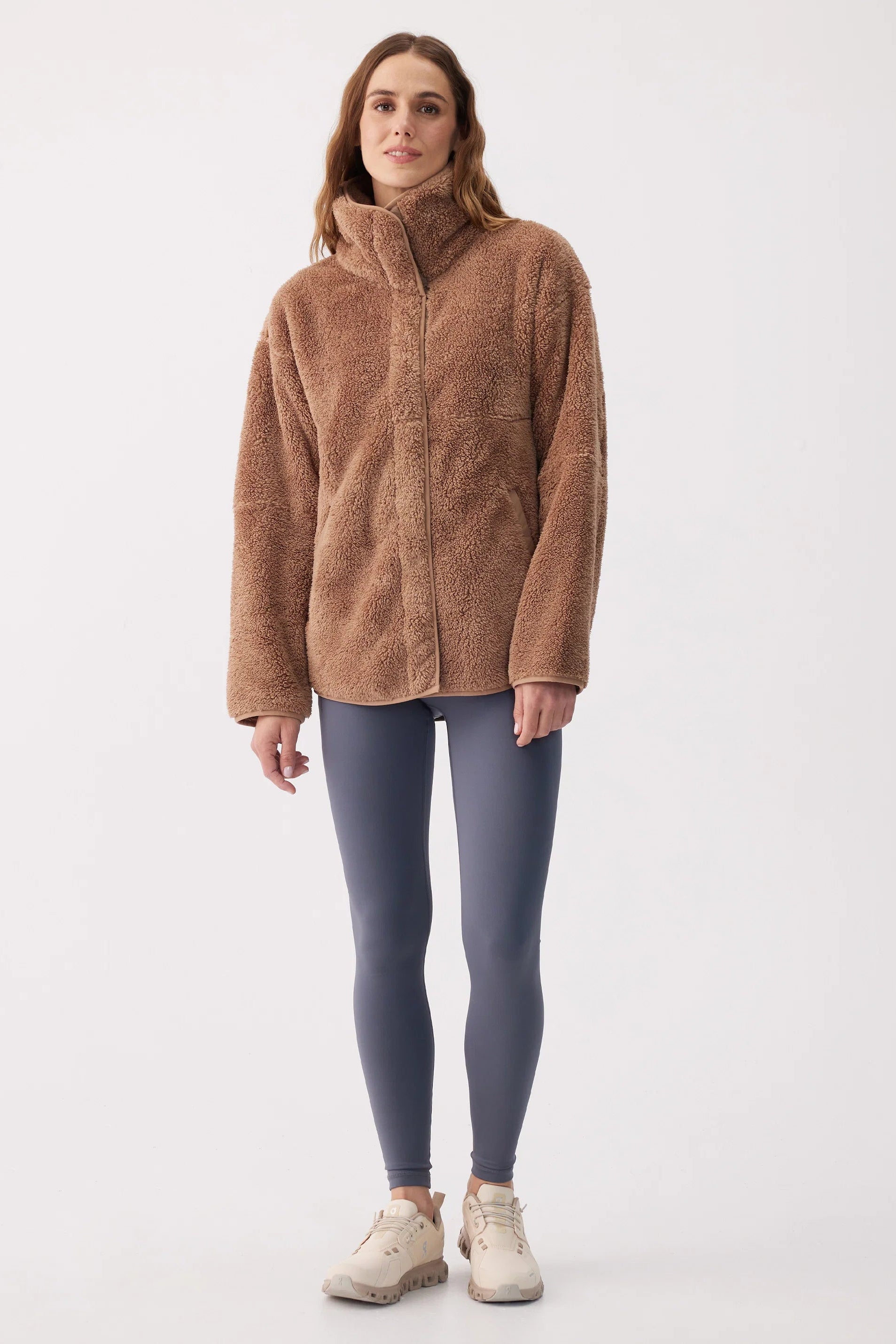Nadine Sherpa Fleece Cardigan Jacket