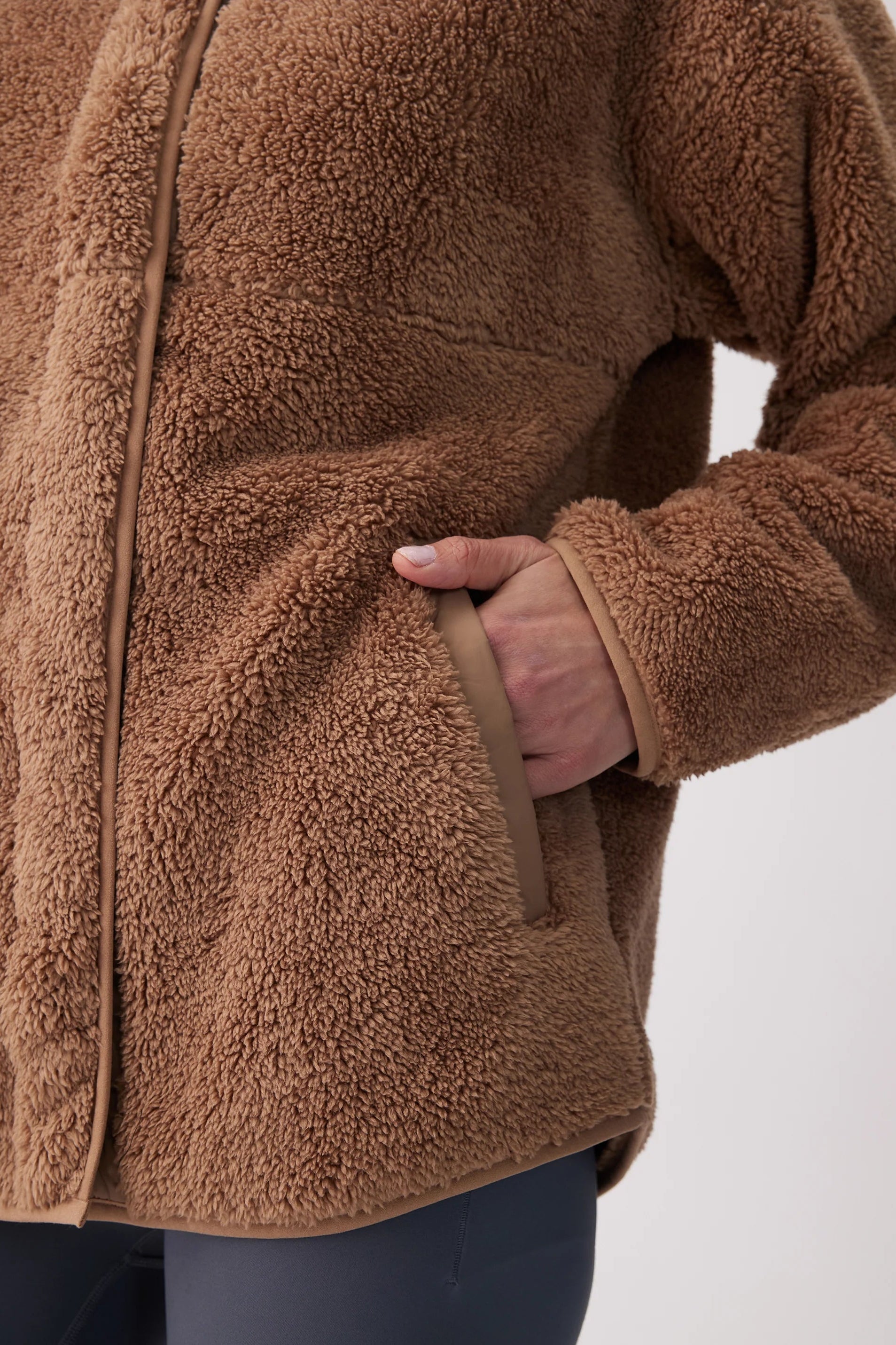 Nadine Sherpa Fleece Cardigan Jacket