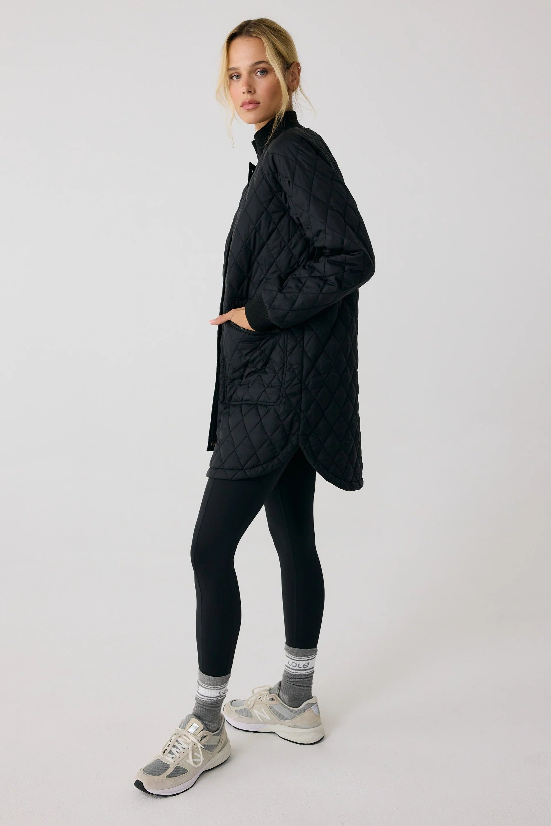Lole 3/4 Bomber Jacket: Black