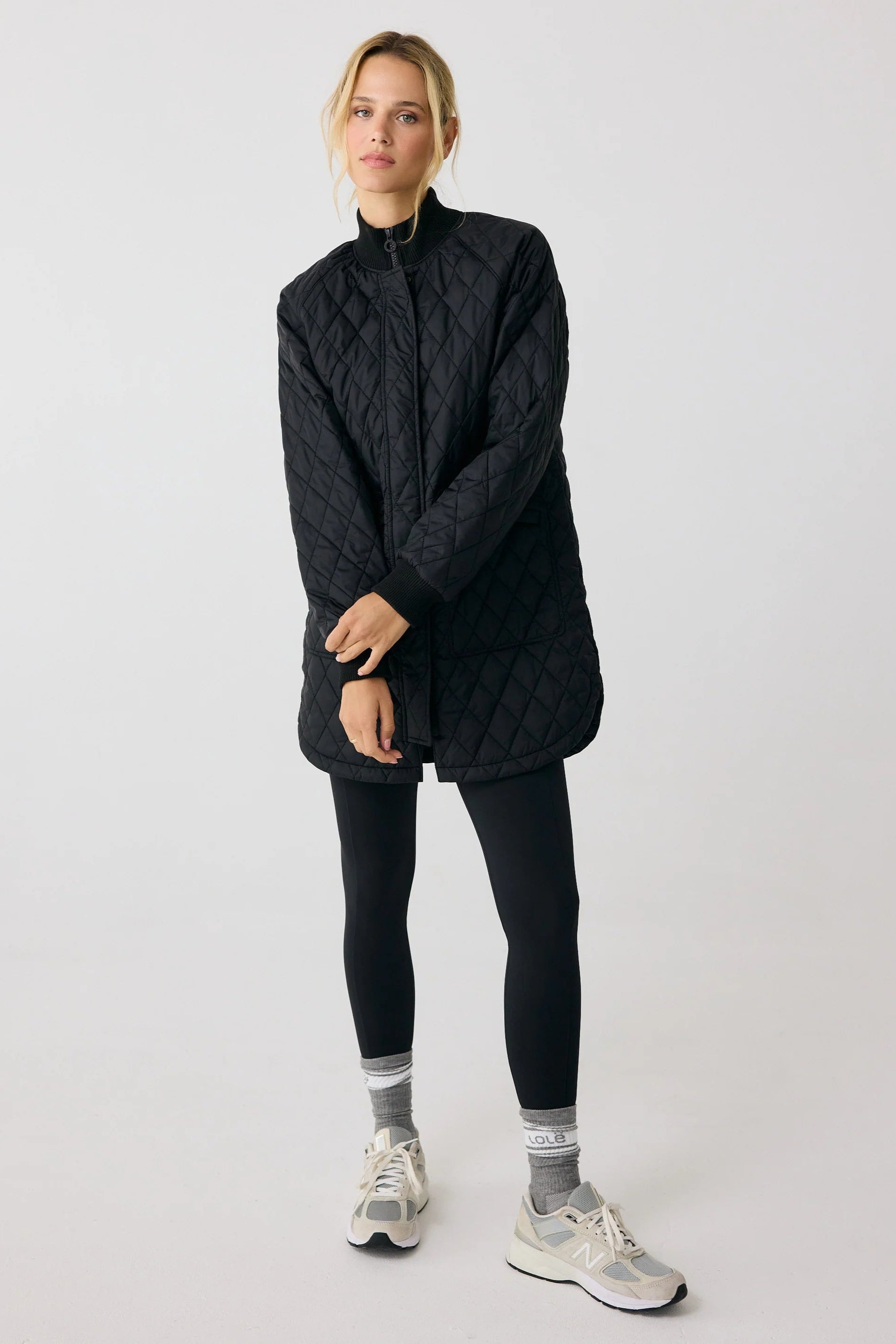 Lole 3/4 Bomber Jacket: Black