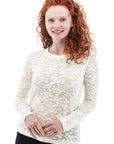 Ambrosia Burnout Top:White