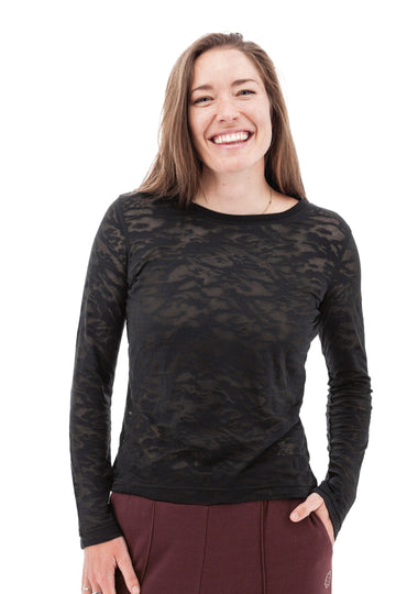 Ambrosia Burnout Top: Black