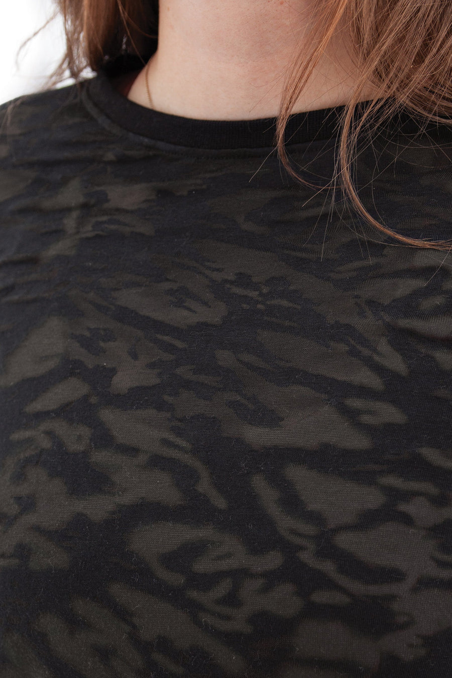 Ambrosia Burnout Top: Black
