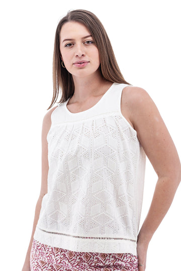 Shelle Eyelet Tank Top