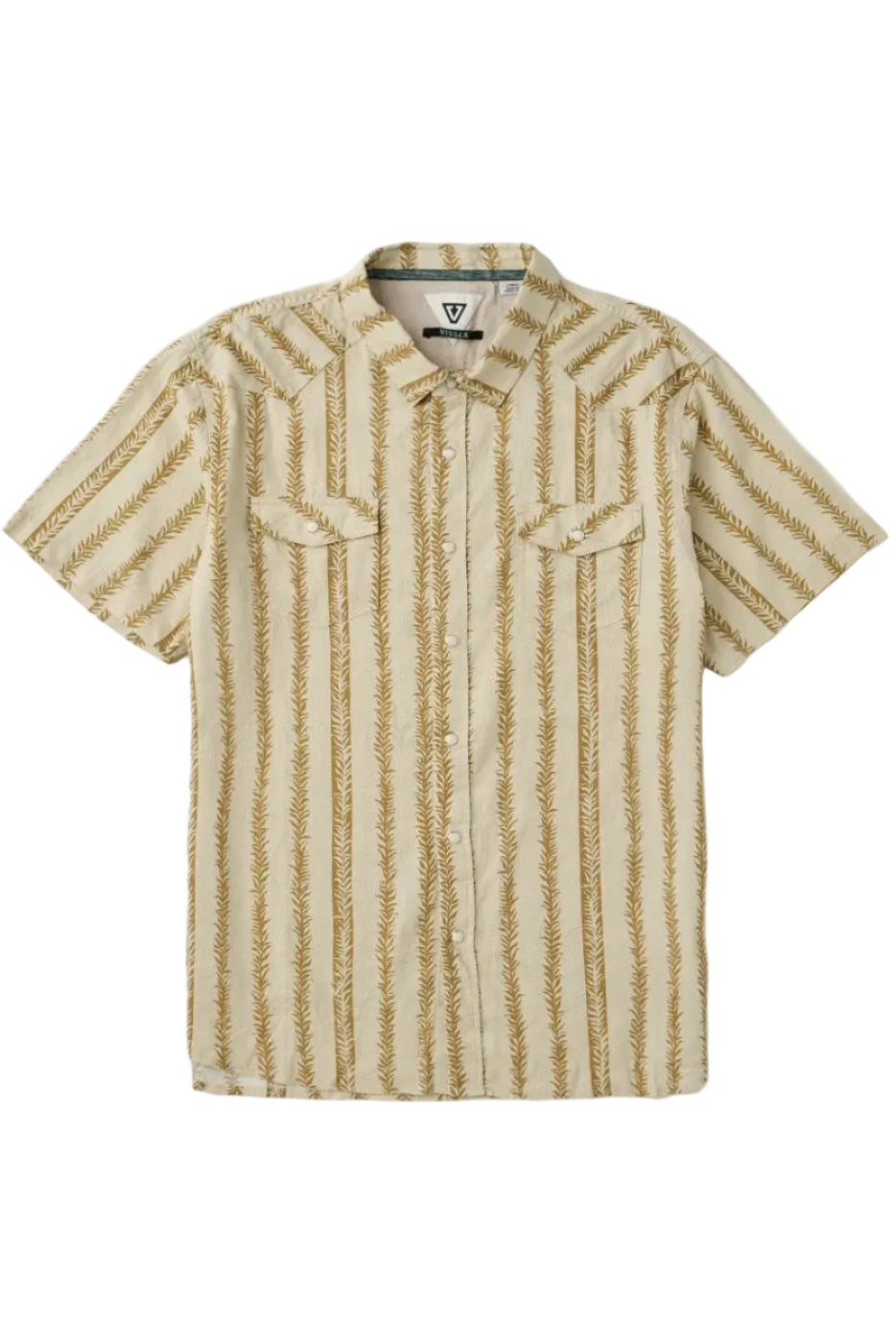 Vissla Kelpline Short Sleeve Linen Rayon Print Shirt