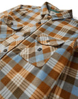 Vissla Eco-Zy Long Sleeve Polar Flannel Shirt-Faded Denim