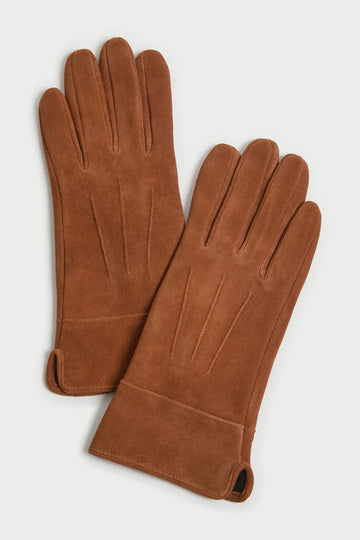 Cognac Suede W's Classic Leather Gloves