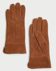 Cognac Suede W's Classic Leather Gloves