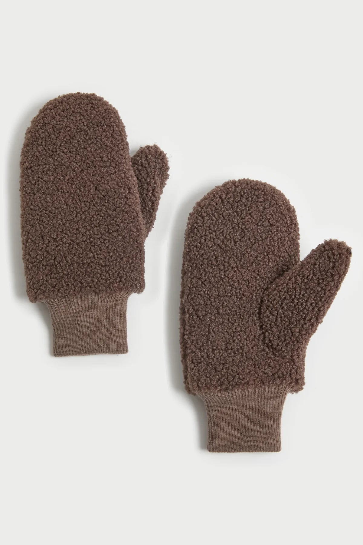 Boucle Teddy Mittens