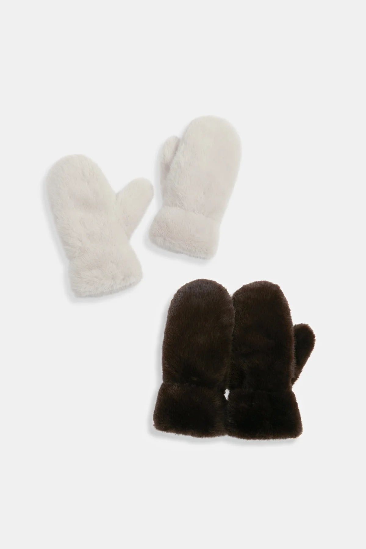 Sherpa Faux Fur Mittens