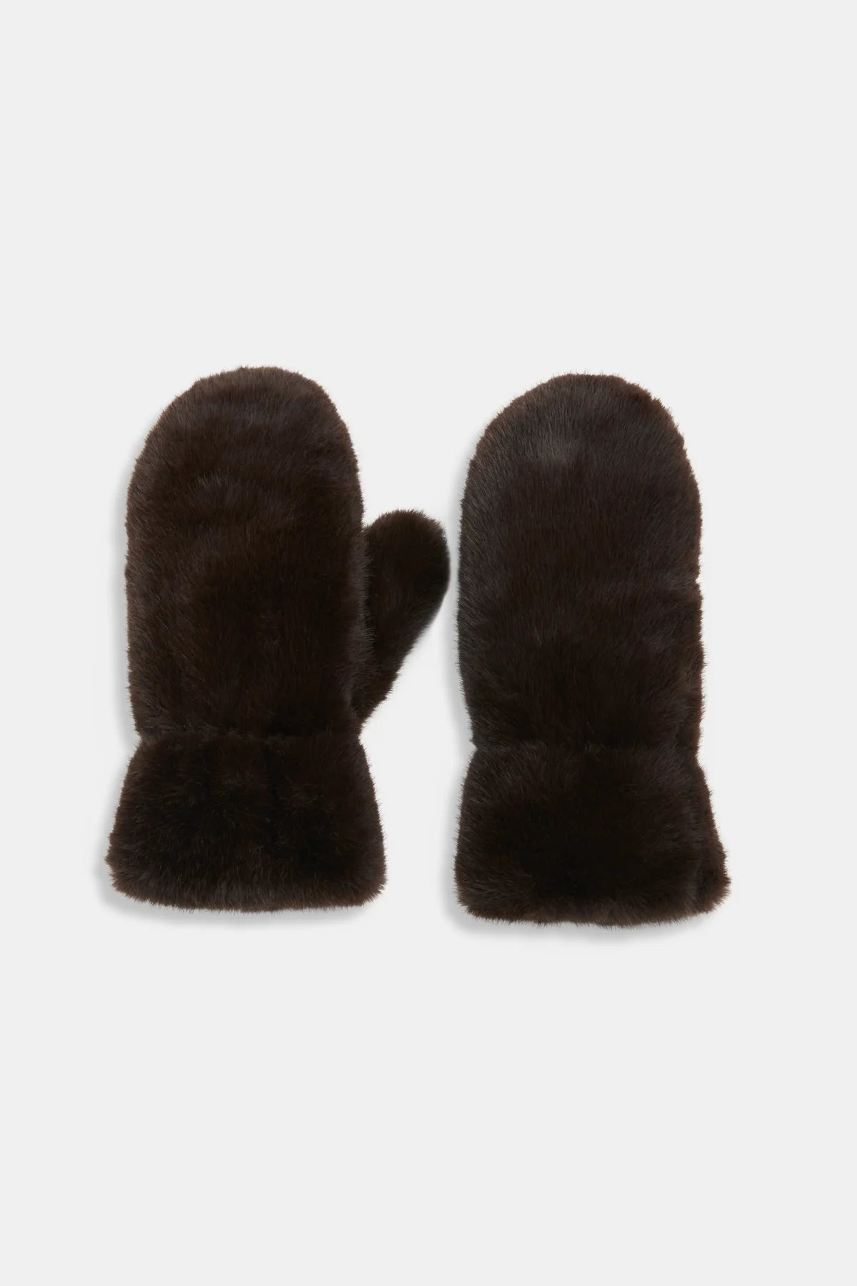 Sherpa Faux Fur Mittens