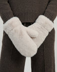Sherpa Faux Fur Mittens